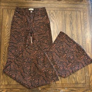 Vintage Paisley Print Pants